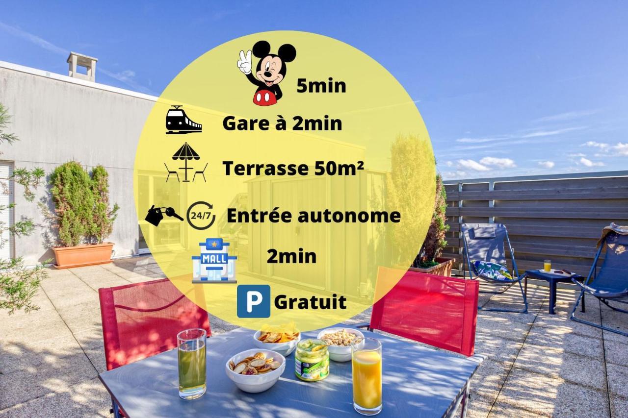 מונטבראן La Terrasse Disney/Gare/Centre A 3Min Parking Free מראה חיצוני תמונה
